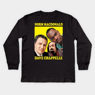 Norm Macdonald and Dave Chappelle Kids Long Sleeve T-Shirt